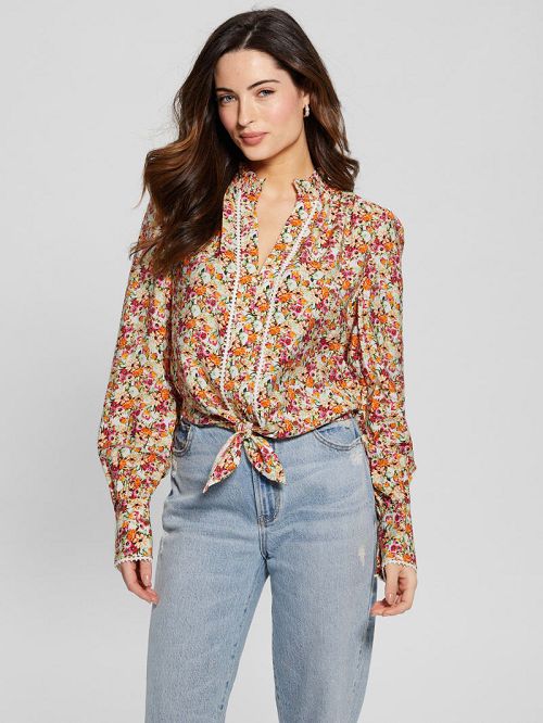 Guess Eco New Rita Shirt Oranje | GUESS-SN27129