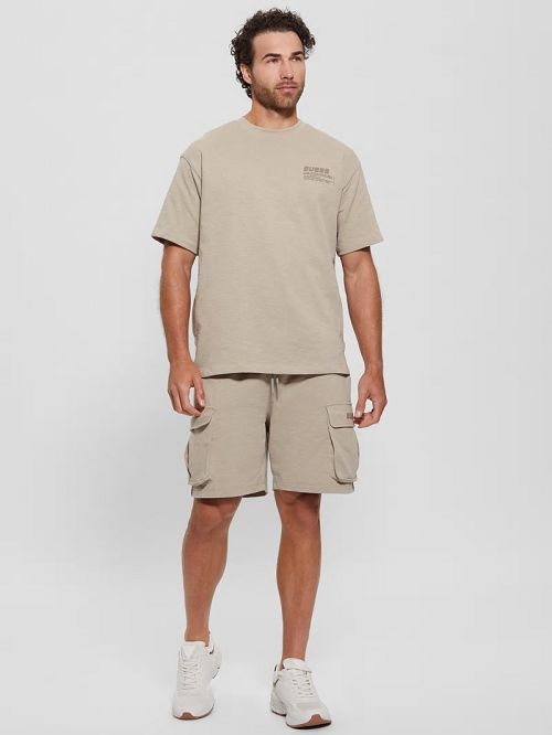 Guess Eco Nilo Cargo Shorts Beige | GUESS-SN31512