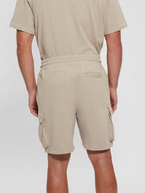 Guess Eco Nilo Cargo Shorts Beige | GUESS-SN31512