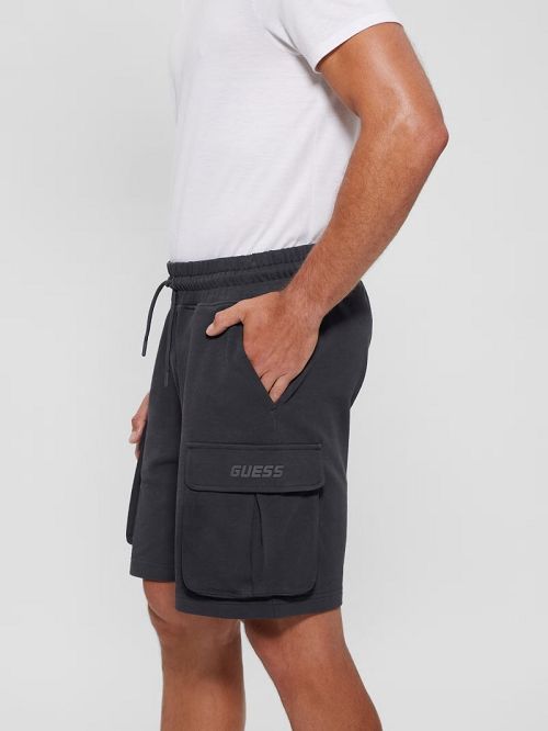 Guess Eco Nilo Cargo Shorts Zwart | GUESS-SN31366