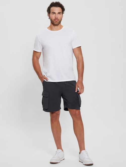 Guess Eco Nilo Cargo Shorts Zwart | GUESS-SN31554