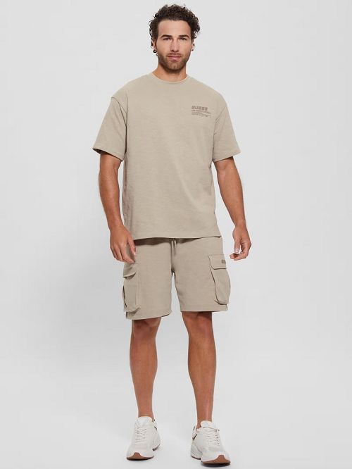 Guess Eco Nilo Oversized Tee Beige | GUESS-SN31521