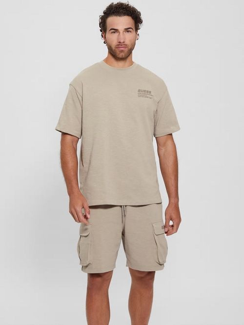 Guess Eco Nilo Oversized Tee Beige | GUESS-SN31521