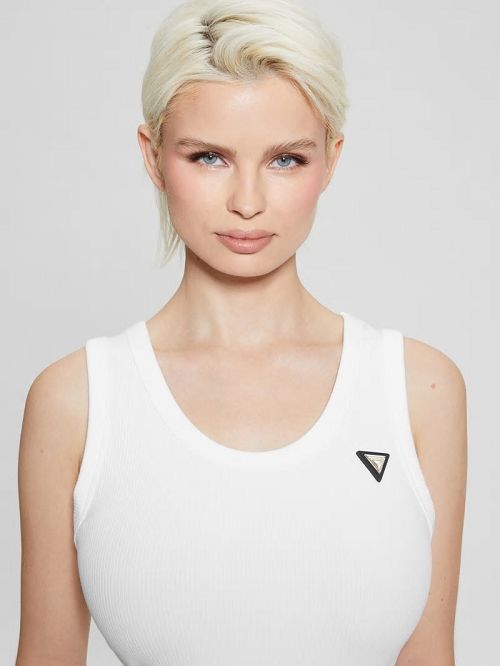Guess Eco Nyra Rib Dress Wit | GUESS-SN26883