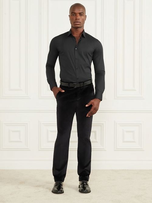 Guess Eco Oliver Shirt Zwart | GUESS-SN31172