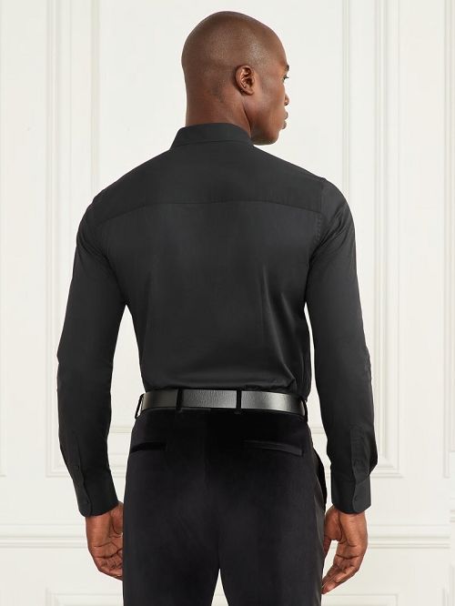 Guess Eco Oliver Shirt Zwart | GUESS-SN31172
