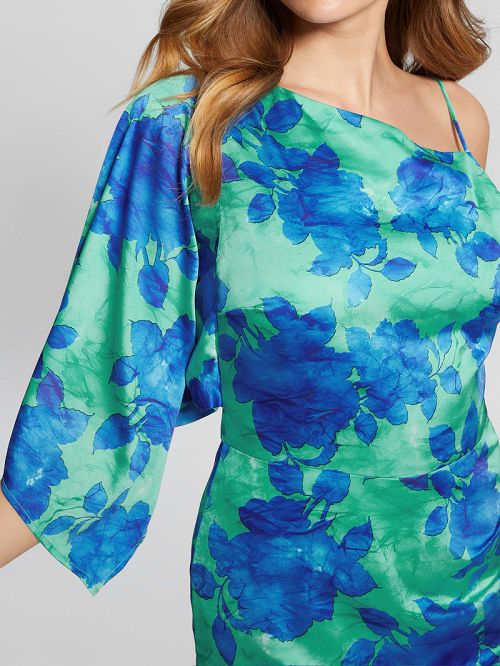 Guess Eco One-Shoulder Sadie Dress Blauw | GUESS-SN26720