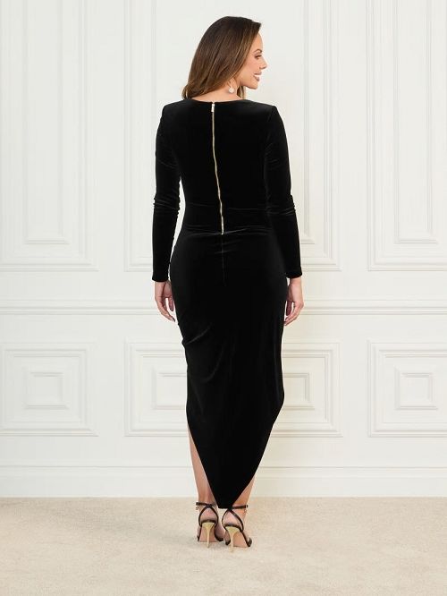 Guess Eco Pam Maxi Dress Zwart | GUESS-SN26897