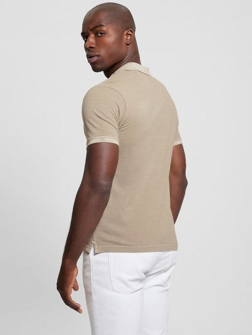 Guess Eco Pique Polo Beige | GUESS-SN31120