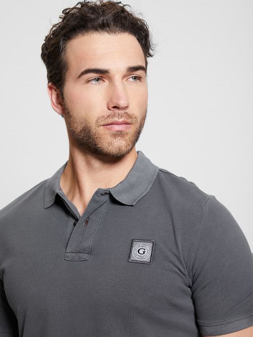 Guess Eco Pique Polo Grijs | GUESS-SN31125