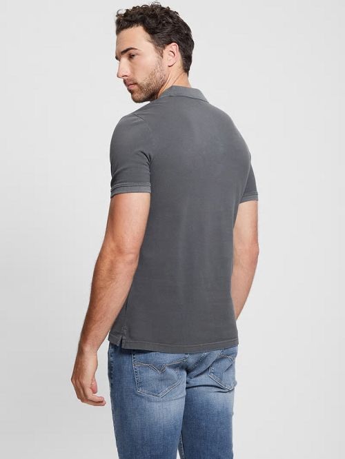 Guess Eco Pique Polo Grijs | GUESS-SN31125