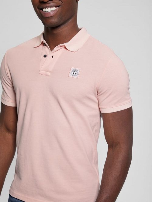 Guess Eco Pique Polo Roze | GUESS-SN31072