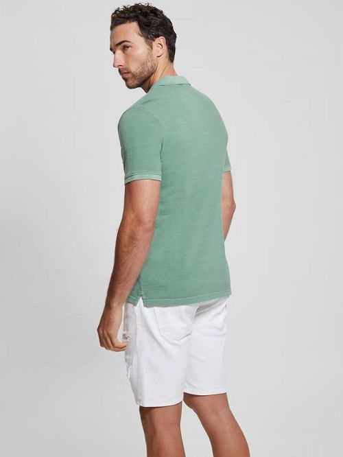 Guess Eco Pique Polo Turquoise | GUESS-SN31119