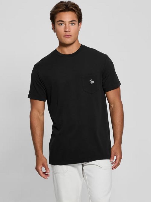Guess Eco Pocket Tee Zwart | GUESS-SN30711