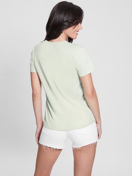 Guess Eco Poolside Tiger Easy Tee Blauw | GUESS-SN27121