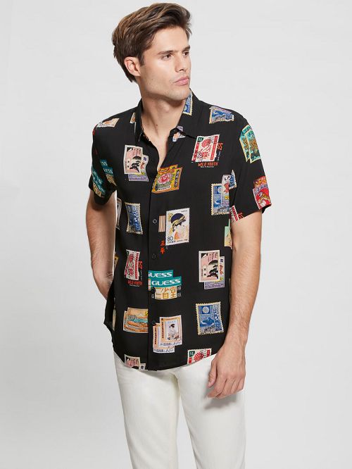 Guess Eco Post Card Shirt Multi | GUESS-SN31135