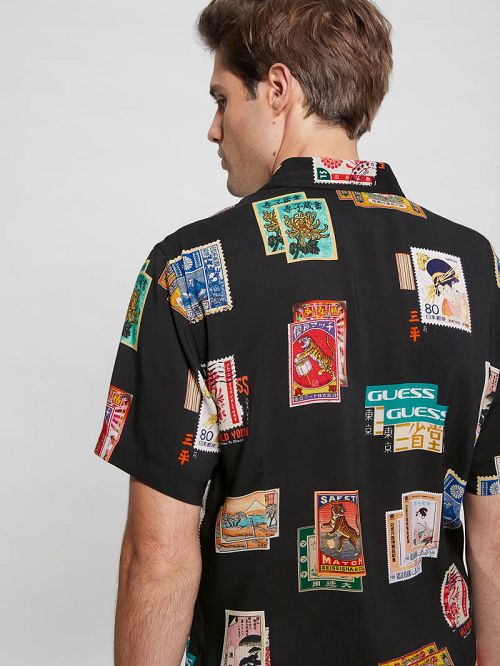 Guess Eco Post Card Shirt Multi | GUESS-SN31135