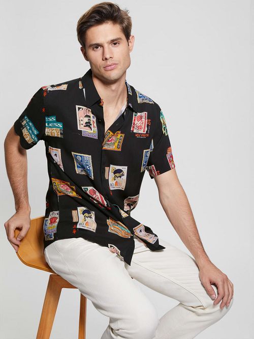 Guess Eco Post Card Shirt Multi | GUESS-SN31135