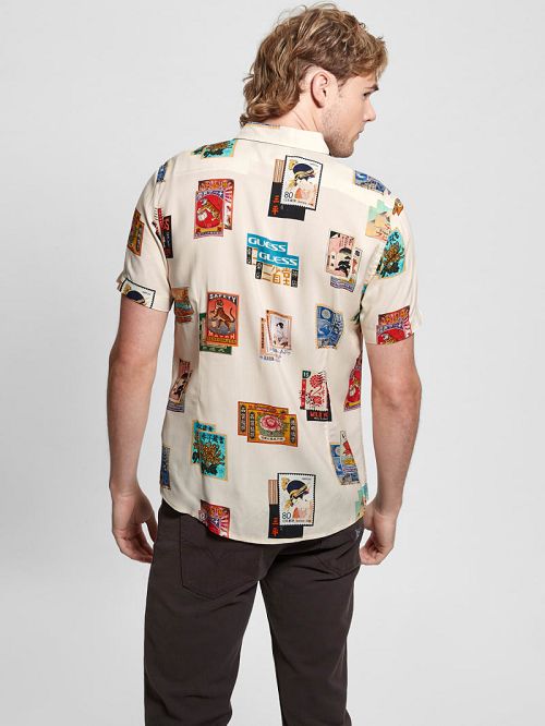 Guess Eco Post Card Shirt Multi | GUESS-SN31151