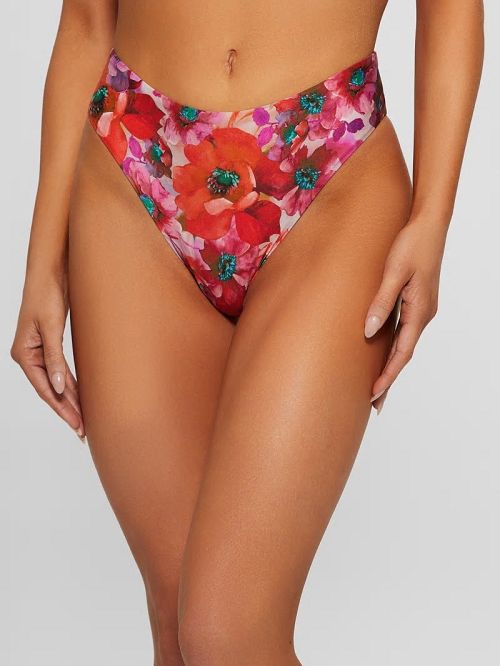 Guess Eco Printed Bikini Bottoms Rood | GUESS-SN28503