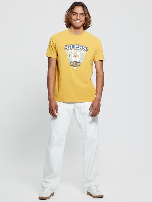 Guess Eco Quatro G Crest Tee Wit | GUESS-SN30618