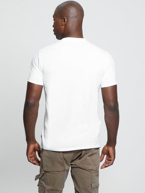 Guess Eco Quatro G Crest Tee Wit | GUESS-SN30660