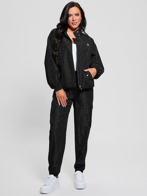 Guess Eco Quattro G Signature Jacket Zwart | GUESS-SN27972