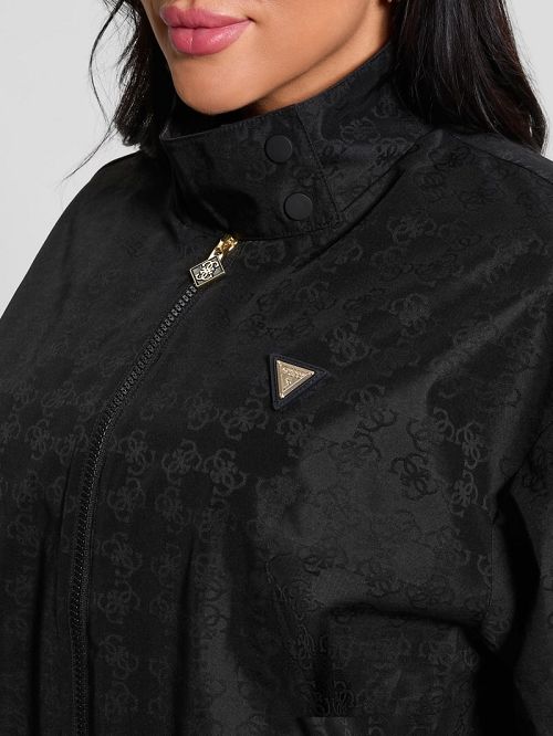 Guess Eco Quattro G Signature Jacket Zwart | GUESS-SN27972
