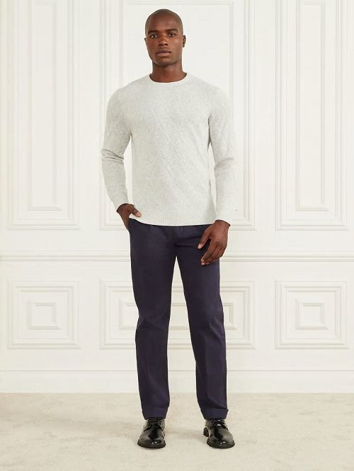Guess Eco Rhombus Turtleneck Sweater Grijs | GUESS-SN30888