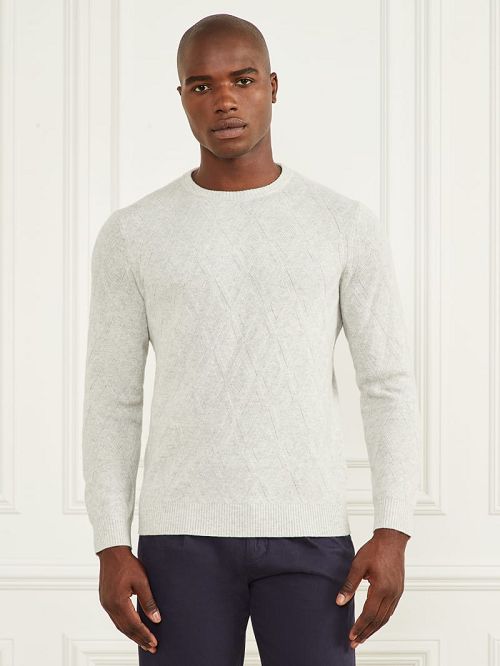 Guess Eco Rhombus Turtleneck Sweater Grijs | GUESS-SN30888