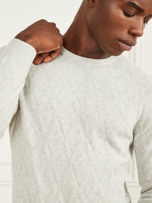 Guess Eco Rhombus Turtleneck Sweater Grijs | GUESS-SN30888