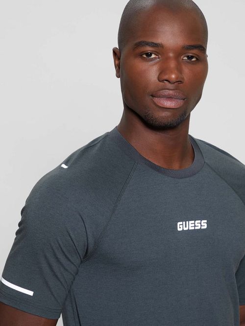 Guess Eco Rigel Tee Zwart | GUESS-SN30686
