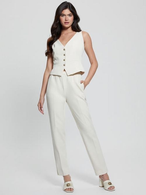 Guess Eco Roberta Structured Joggers Wit | GUESS-SN28217