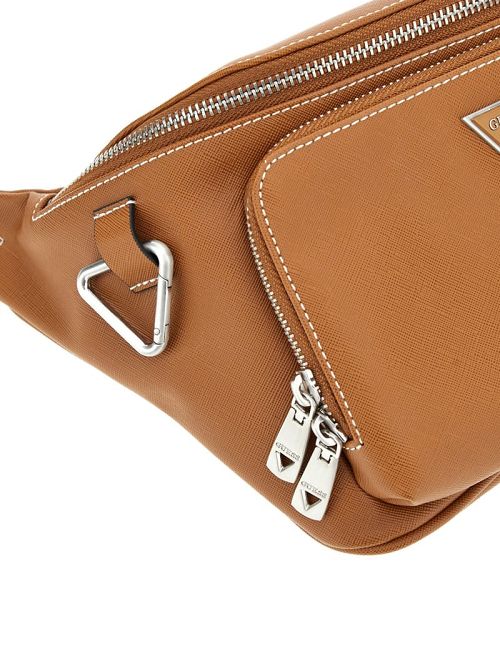 Guess Eco Saffiano Large Bum Bag Bruin | GUESS-SN31688