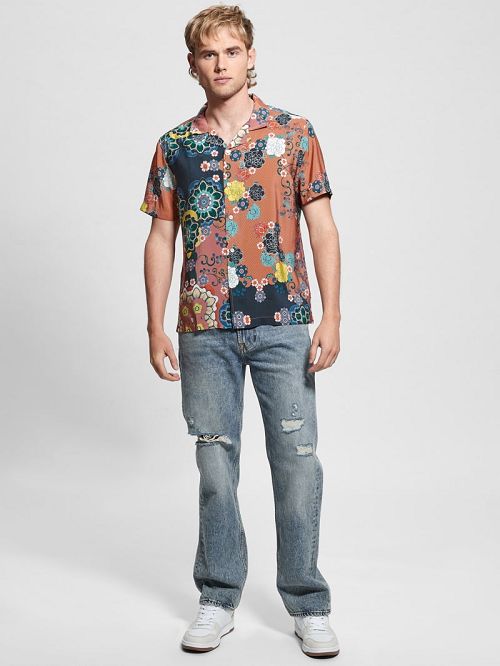 Guess Eco Sandwash Blooms Shirt Multi | GUESS-SN31212
