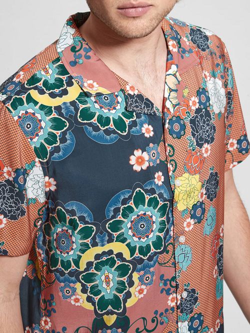 Guess Eco Sandwash Blooms Shirt Multi | GUESS-SN31212