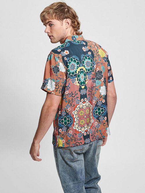 Guess Eco Sandwash Blooms Shirt Multi | GUESS-SN31212