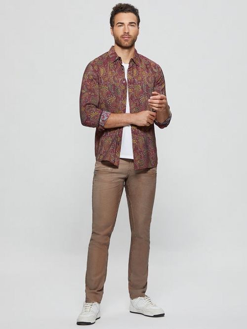 Guess Eco Sandwash Jacobean Shirt Multi | GUESS-SN31122