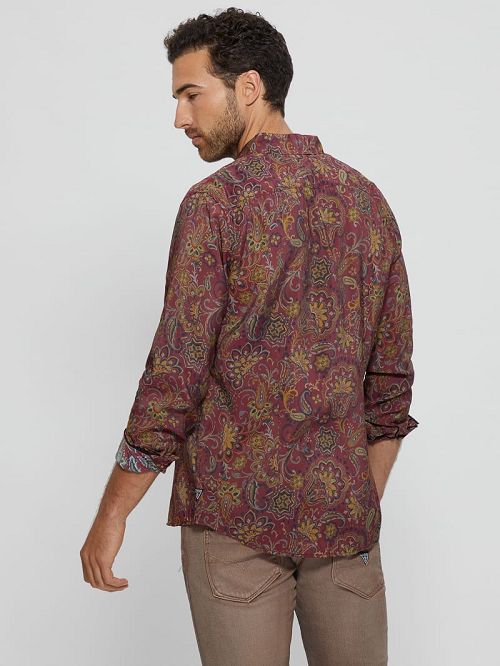 Guess Eco Sandwash Jacobean Shirt Multi | GUESS-SN31122