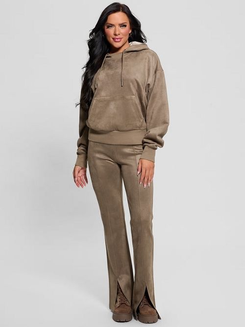 Guess Eco Scuba-Knit Hoodie Bruin | GUESS-SN27793