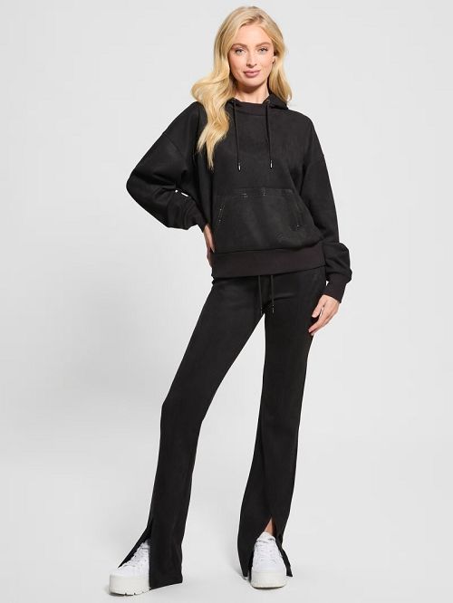 Guess Eco Scuba-Knit Hoodie Zwart | GUESS-SN27284