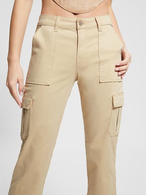 Guess Eco Sexy Cargo Pants Beige | GUESS-SN28307