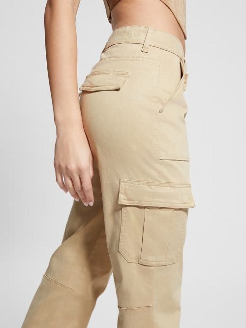Guess Eco Sexy Cargo Pants Beige | GUESS-SN28307