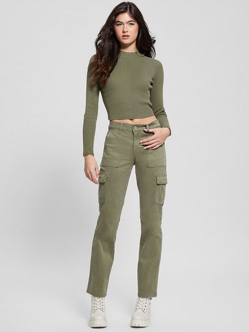 Guess Eco Sexy Cargo Pants Groen | GUESS-SN28310