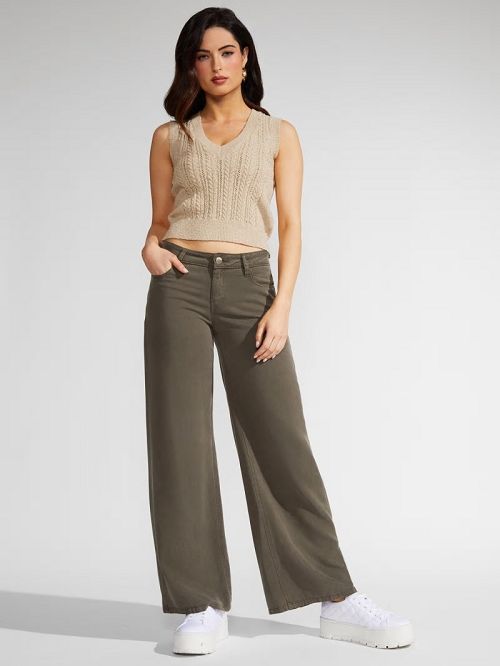 Guess Eco Sexy Palazzo Jeans Bruin | GUESS-SN26622