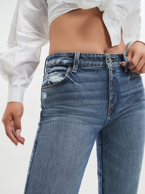 Guess Eco Sexy Straight Jeans Blauw | GUESS-SN26651