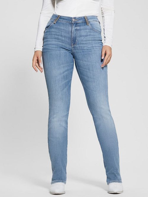 Guess Eco Sexy Straight Jeans Blauw | GUESS-SN26503