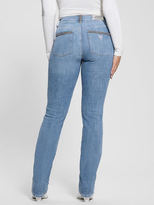 Guess Eco Sexy Straight Jeans Blauw | GUESS-SN26503