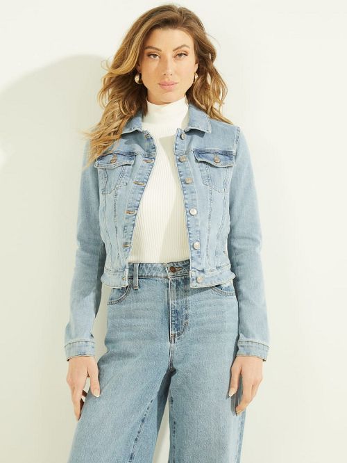 Guess Eco Sexy Trucker Jacket Blauw | GUESS-SN26701