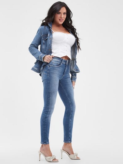Guess Eco Shape Up Skinny Jeans Blauw | GUESS-SN26642